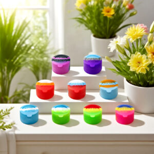 HLL smoke 10 milliliter color integrated silicone container (set of 10, random color)