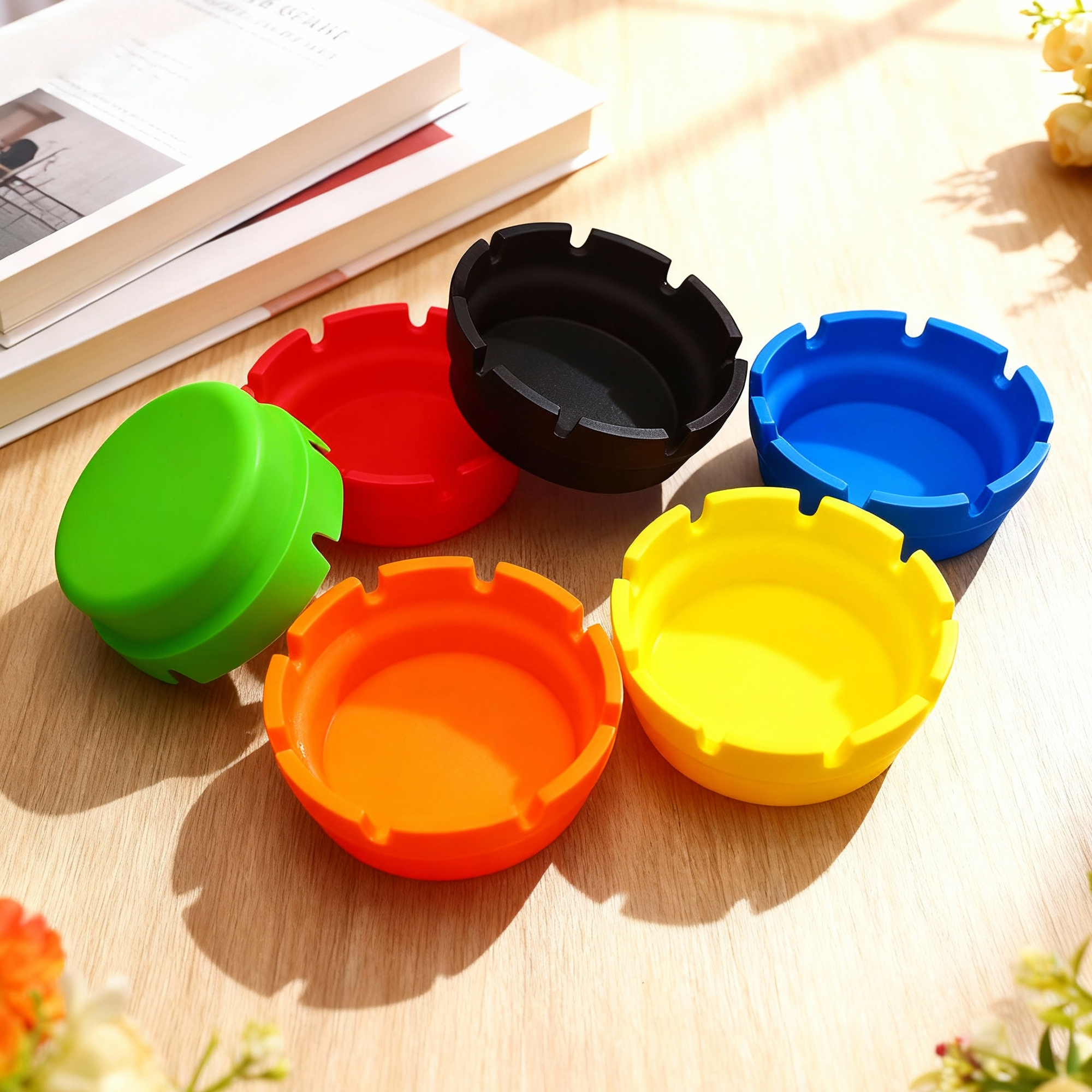 HLL Smoke 3.93-inch Silicone Lace Shaped Ashtray