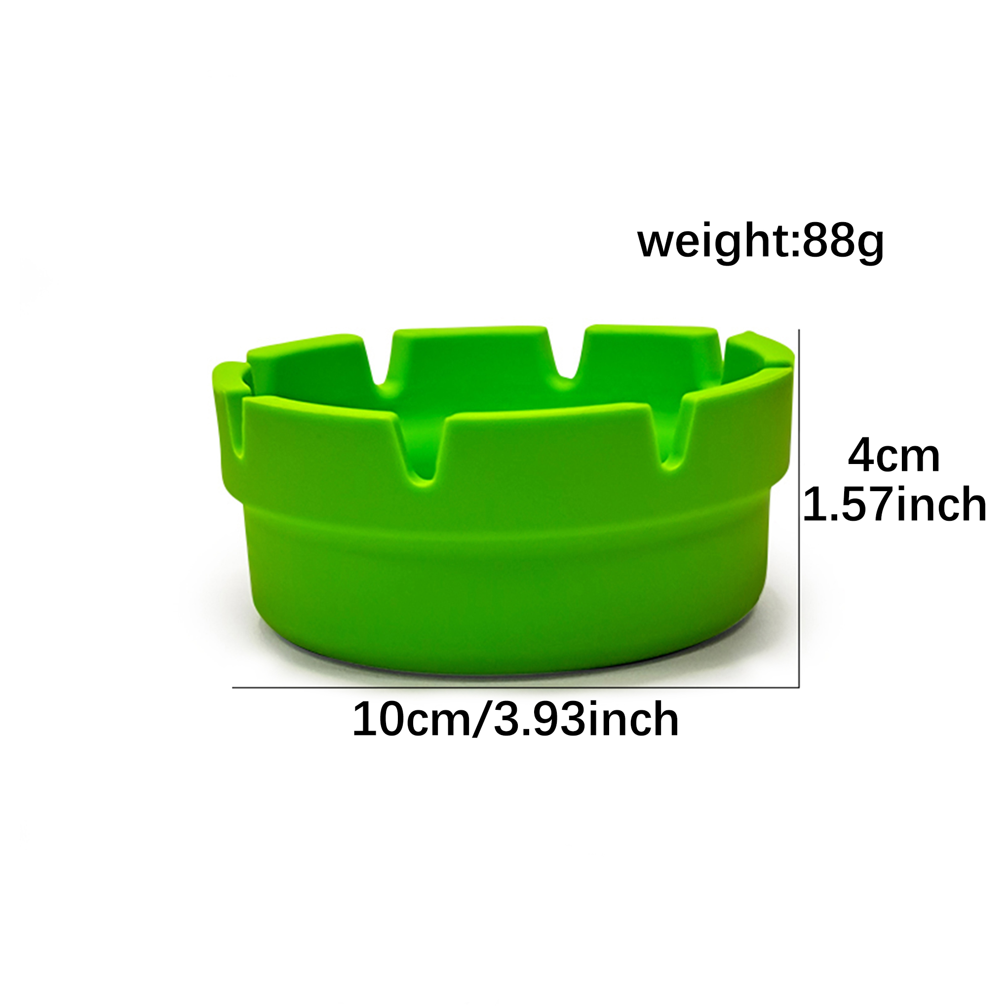 HLL Smoke 3.93-inch Silicone Lace Shaped Ashtray - 图片 2