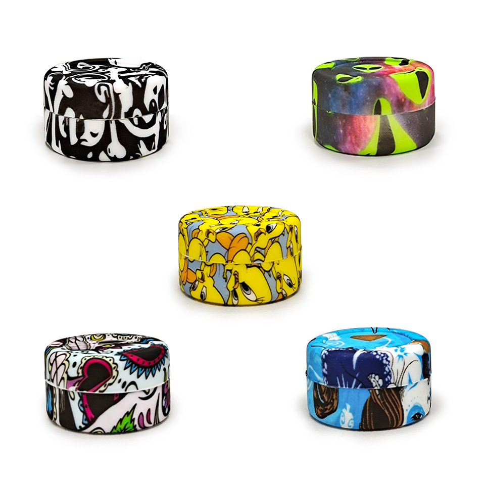 HLL Smoke 5ml Water Transfer Printing Silicone Container - 图片 17