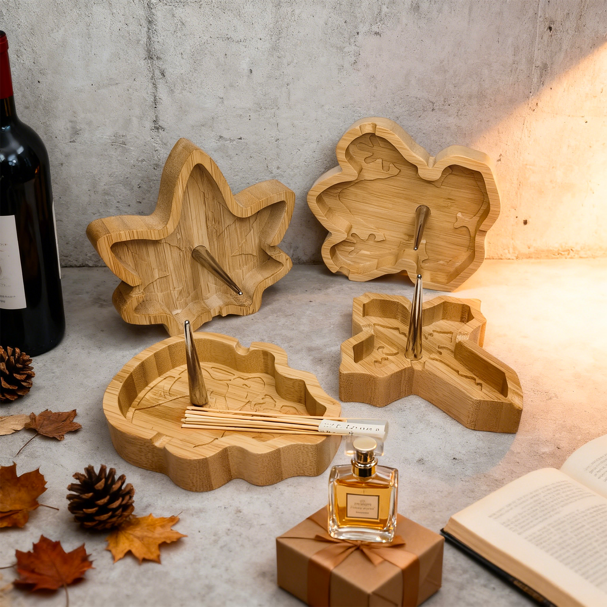 HLL Smoke Natural Bamboo Irregular Ashtray