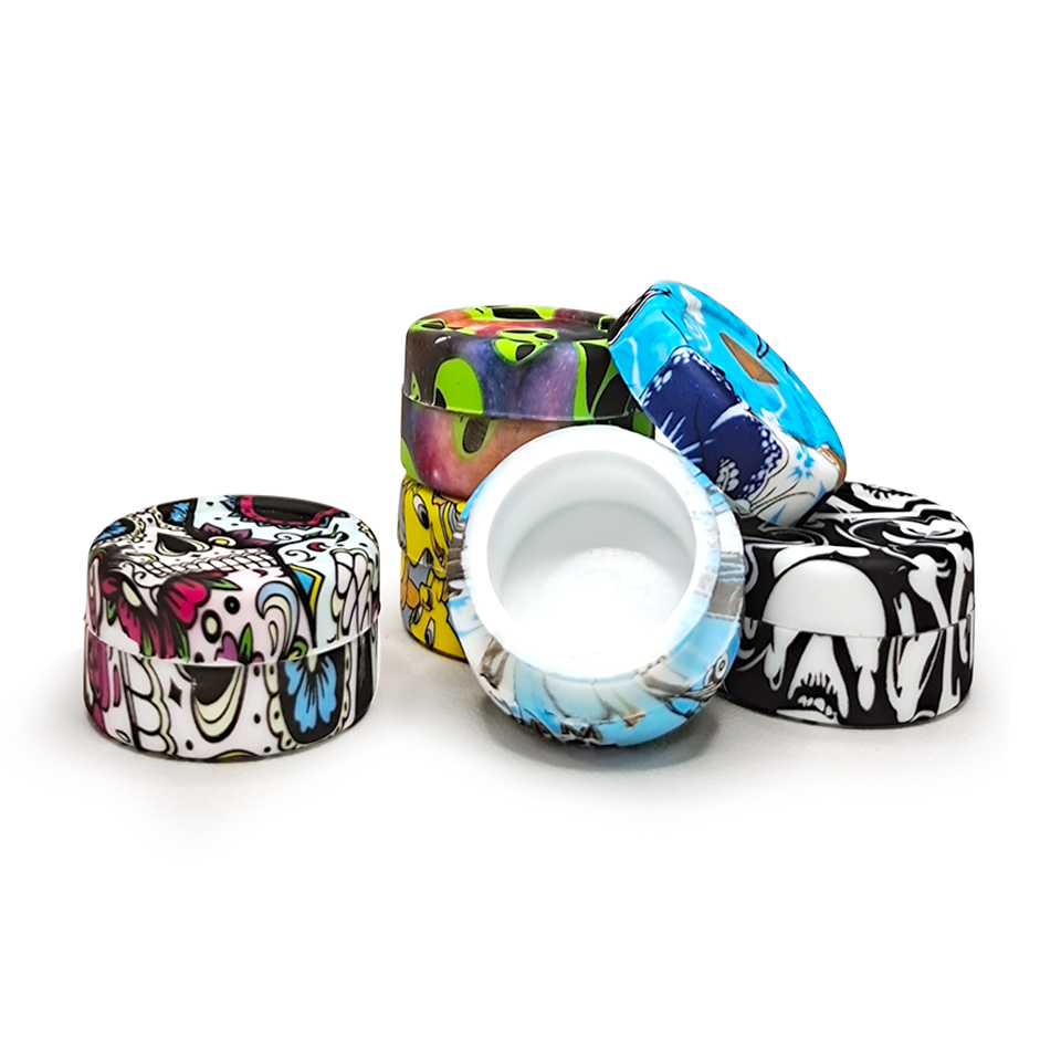 HLL Smoke 5ml Water Transfer Printing Silicone Container - 图片 10