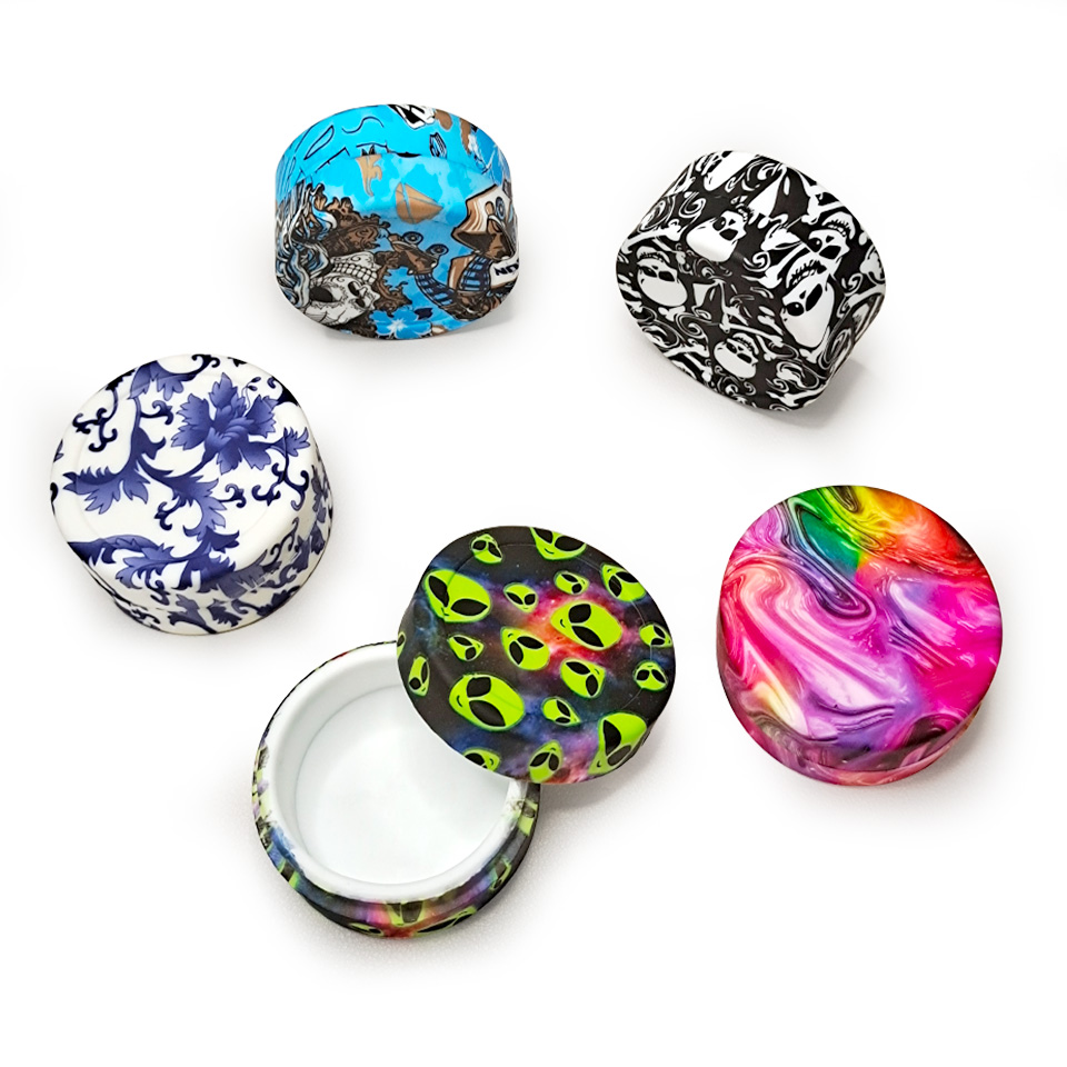 HLL Smoke 22ml Water Transfer Printing Silicone Container - 图片 13