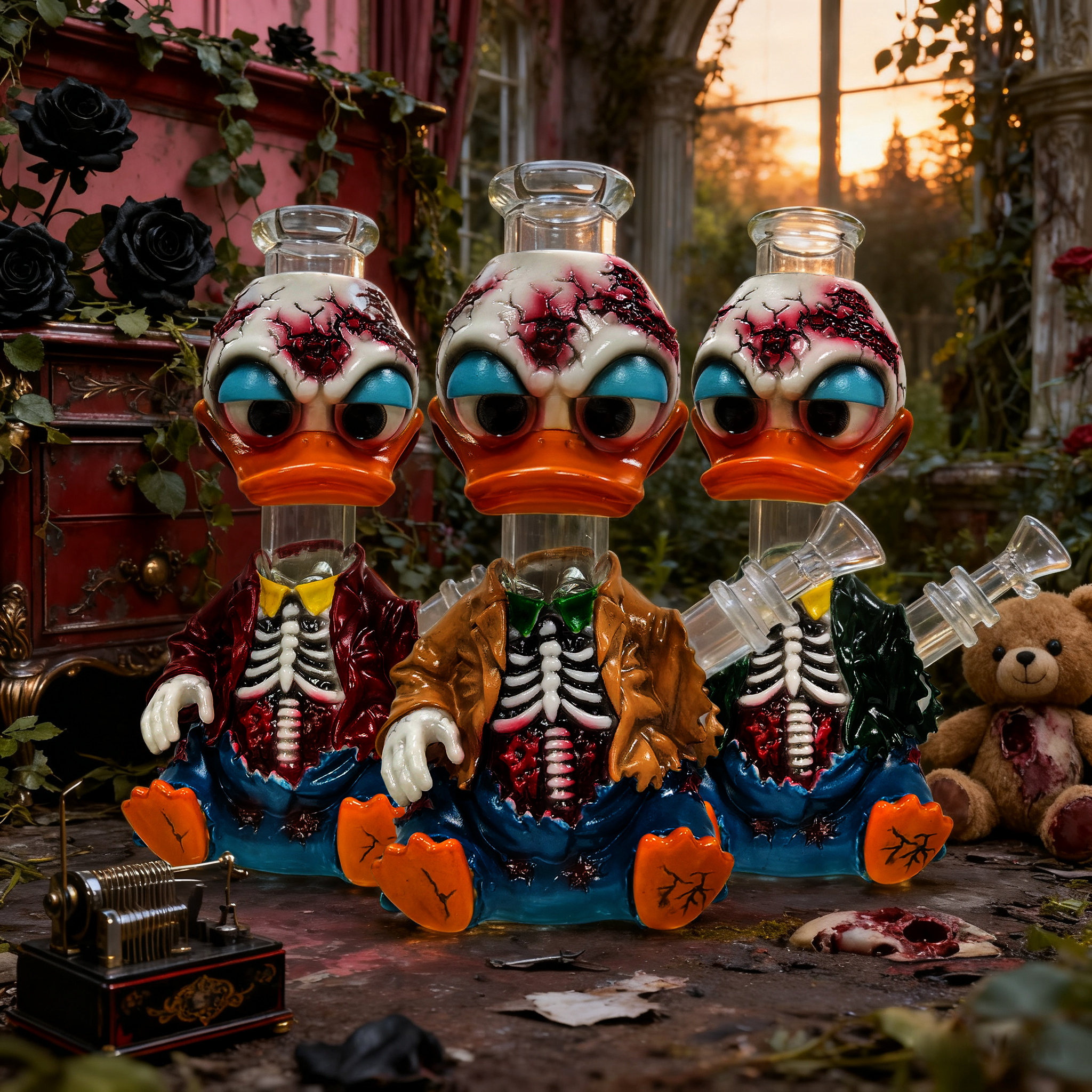 HLL Smoke 8.79 inch Zombie Duck Pipe