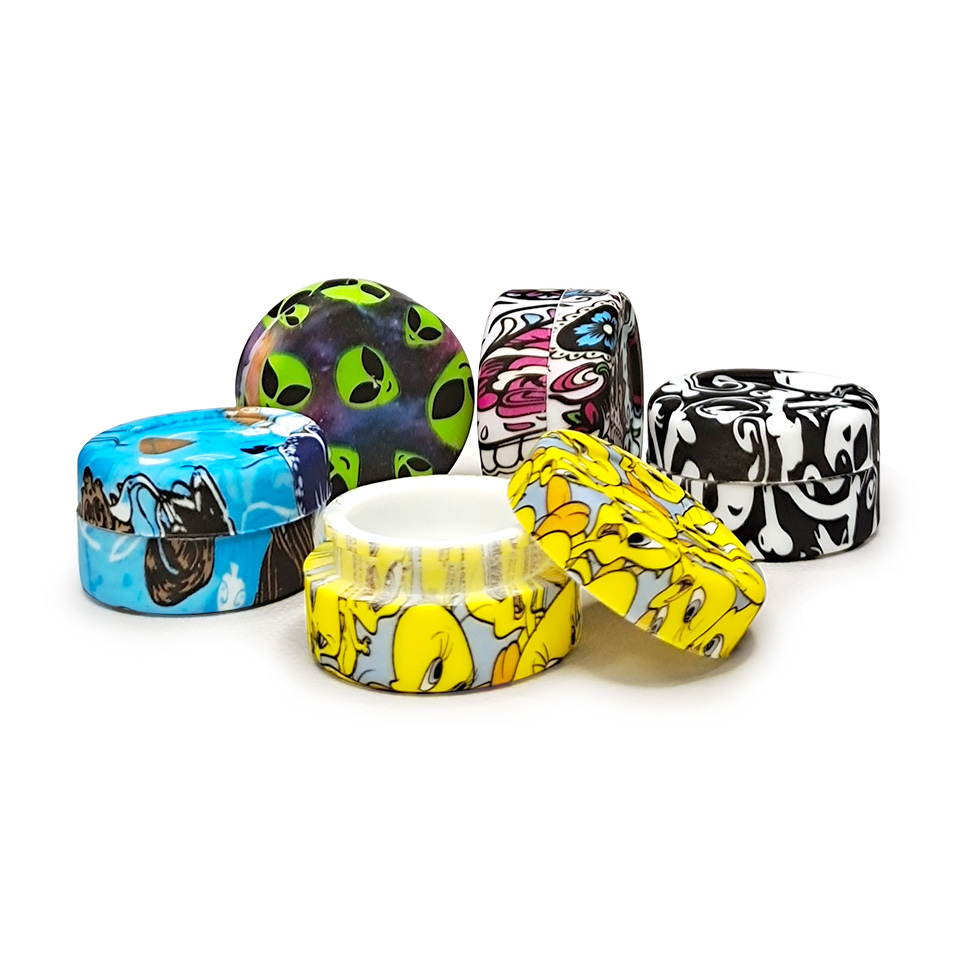 HLL Smoke 5ml Water Transfer Printing Silicone Container - 图片 15