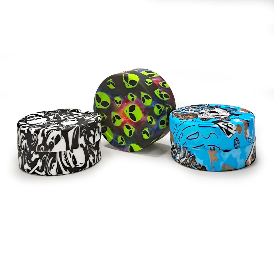 HLL Smoke 22ml Water Transfer Printing Silicone Container - 图片 15