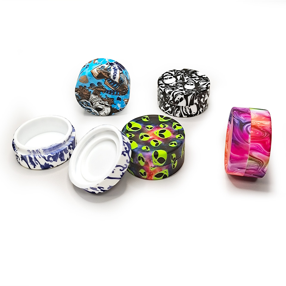 HLL Smoke 22ml Water Transfer Printing Silicone Container - 图片 14