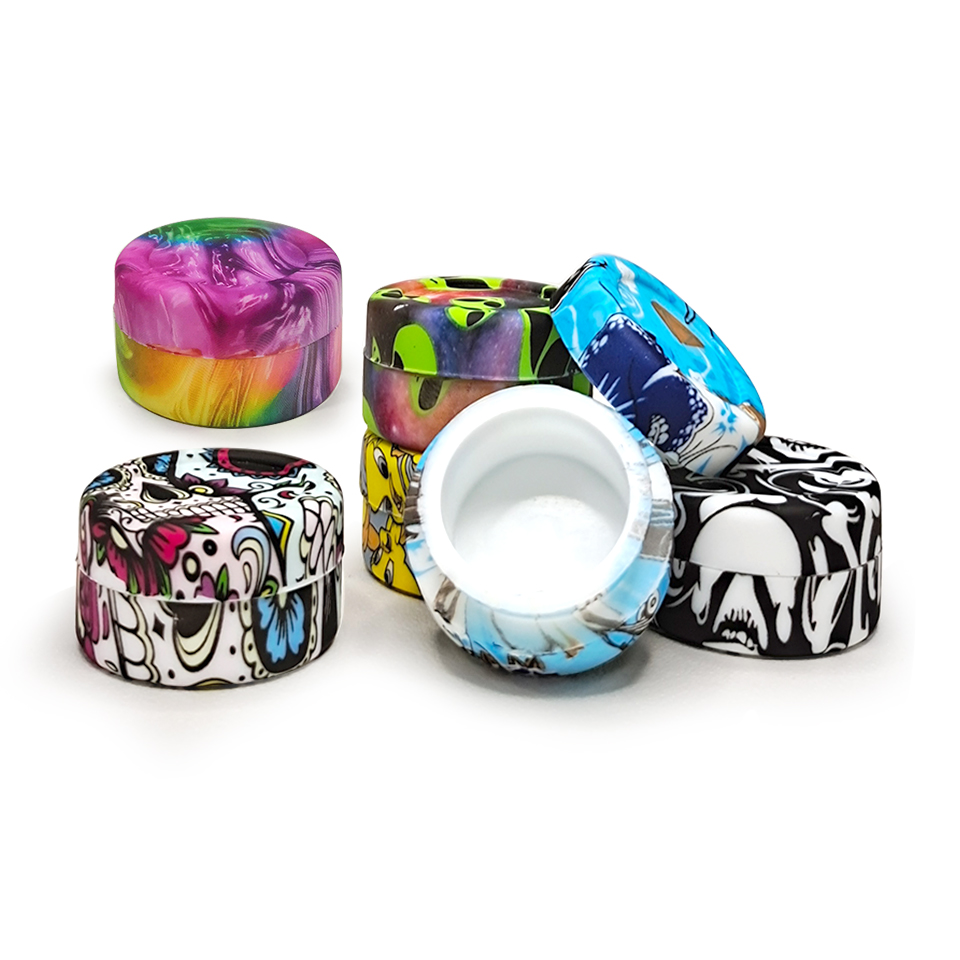 HLL Smoke 5ml Water Transfer Printing Silicone Container - 图片 12