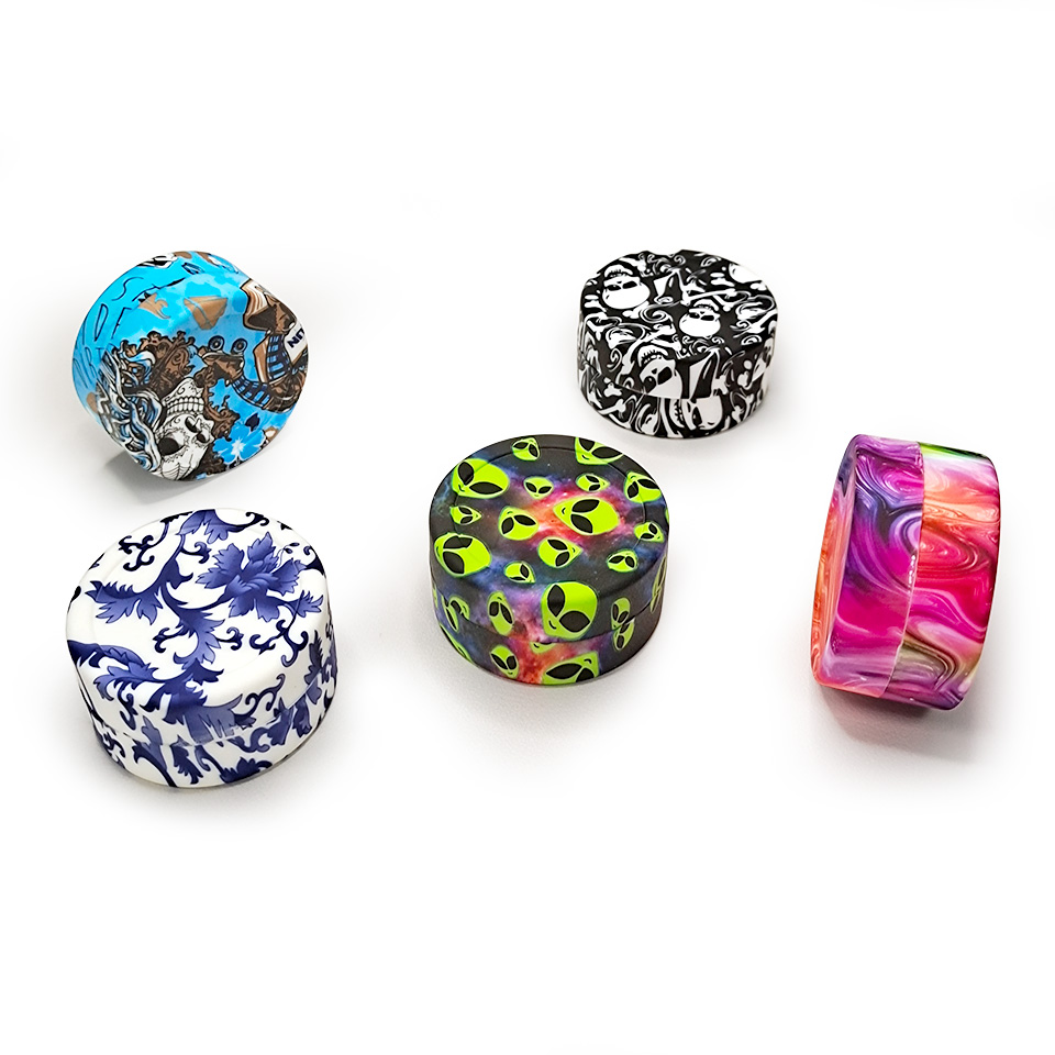 HLL Smoke 22ml Water Transfer Printing Silicone Container - 图片 16