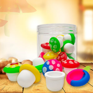 HLL smoke 5ml mixed color luminous mushroom silicone container