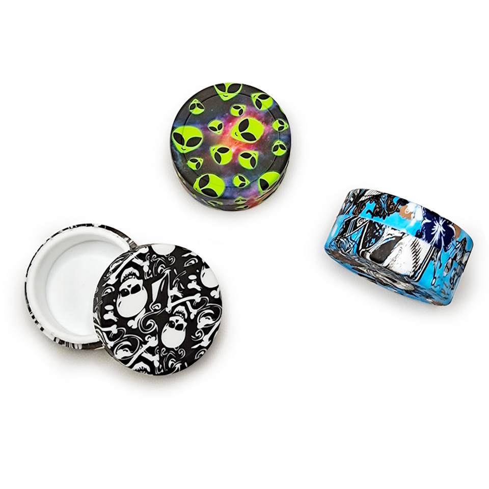 HLL Smoke 22ml Water Transfer Printing Silicone Container - 图片 8