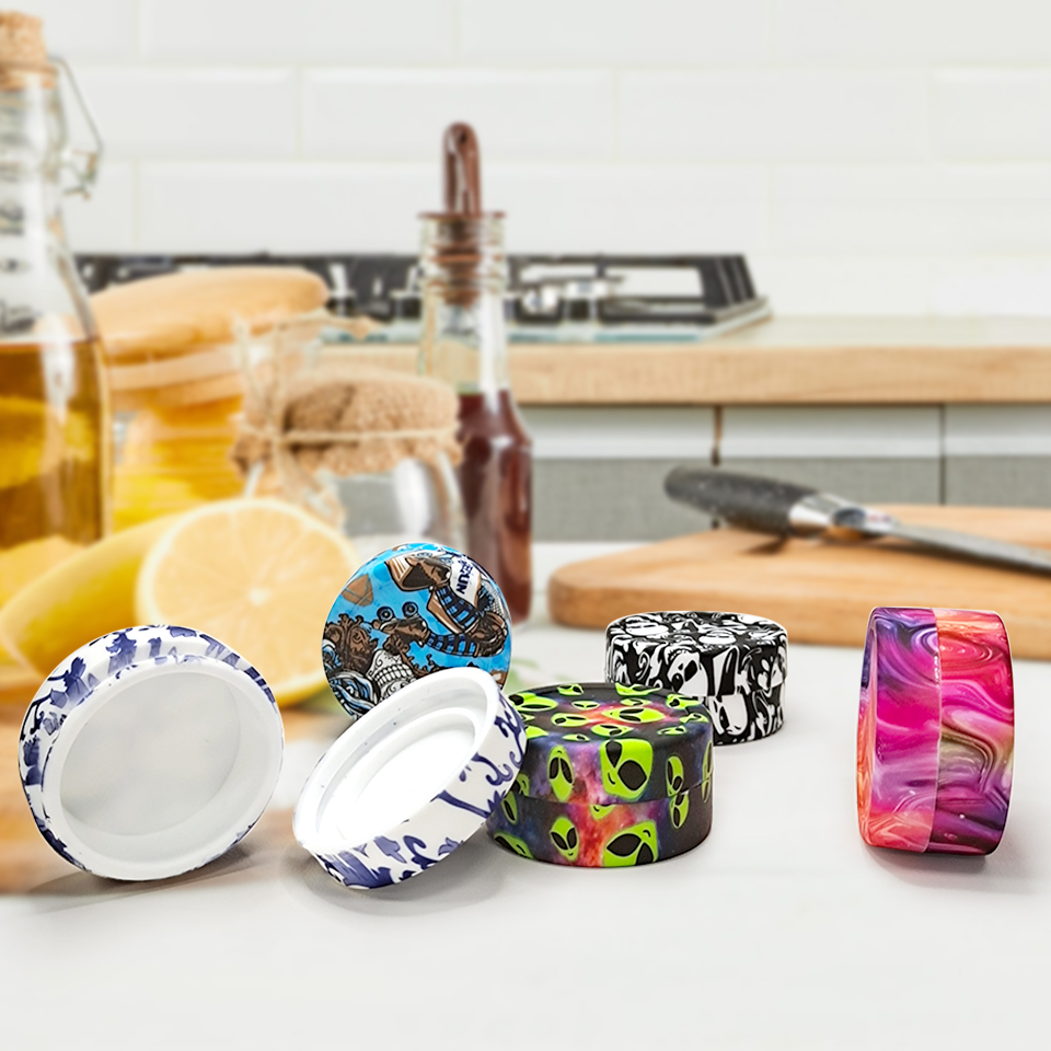 HLL Smoke 22ml Water Transfer Printing Silicone Container - 图片 3