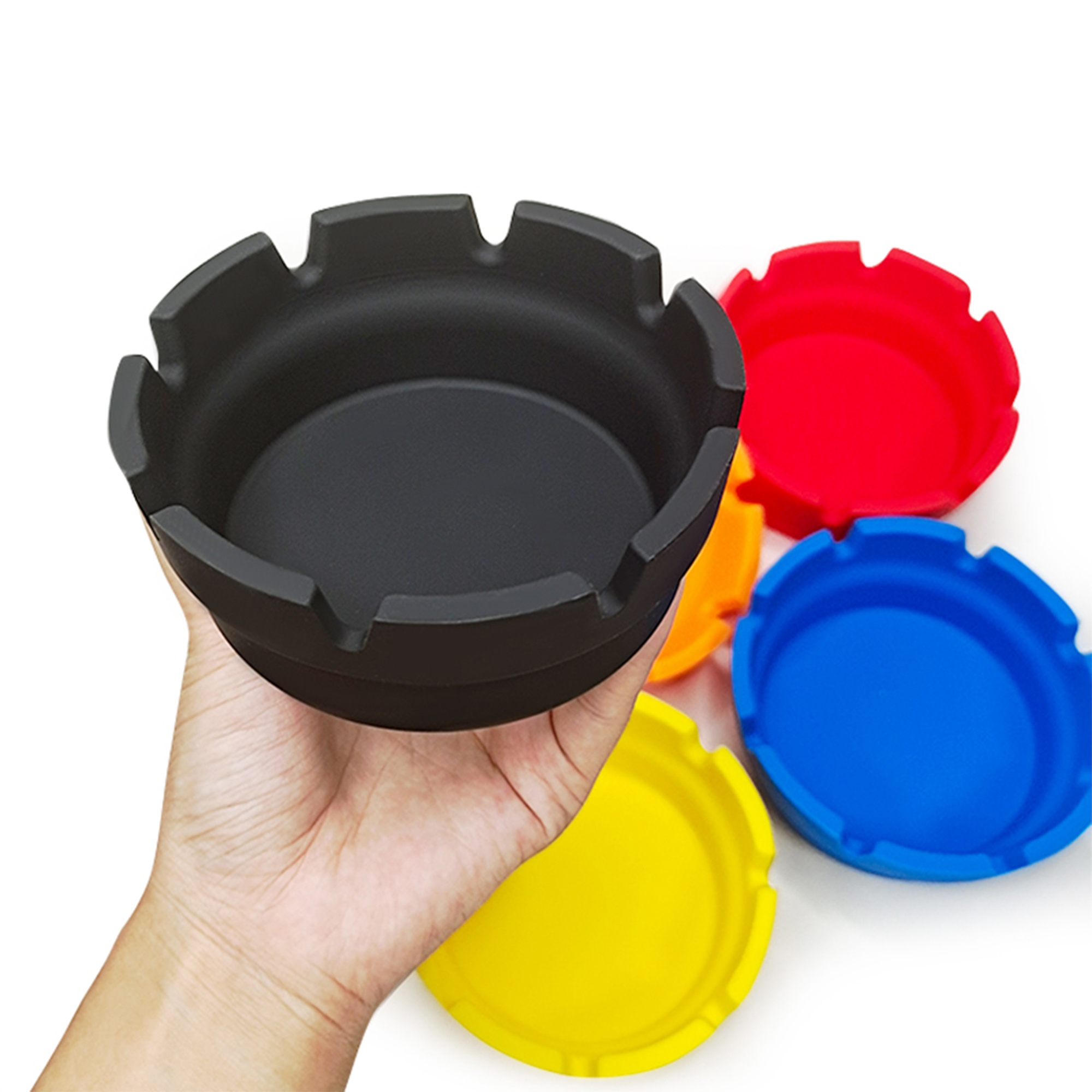 HLL Smoke 3.93-inch Silicone Lace Shaped Ashtray - 图片 11