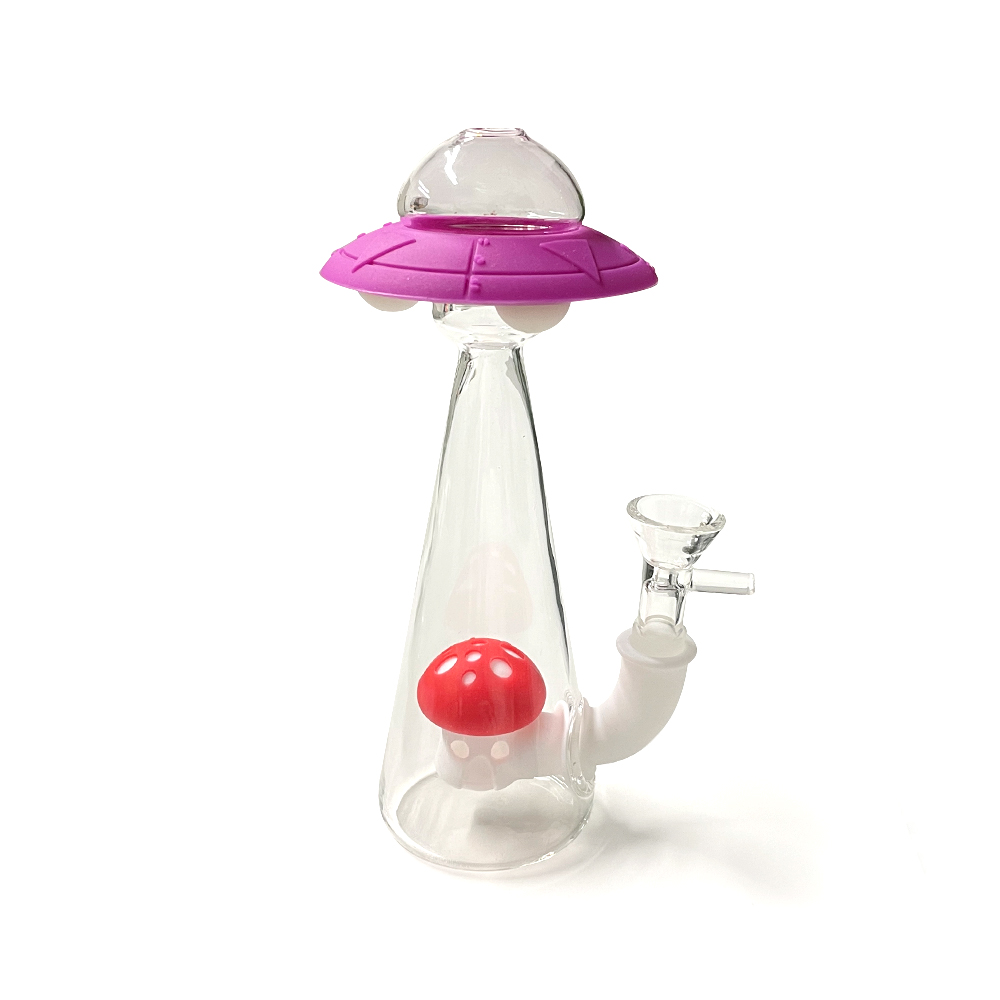 HLL Smoke 7.08 inch luminous glass UFO hookah - 图片 8