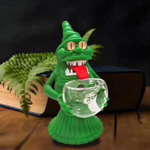 HLL Smoke 6.10 inch Silicone Green Monster Pipe