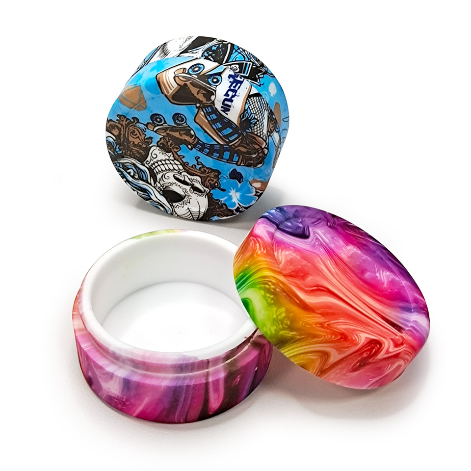 HLL Smoke 22ml Water Transfer Printing Silicone Container - 图片 7