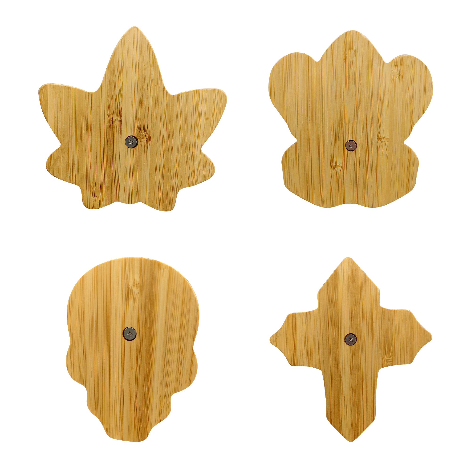 HLL Smoke Natural Bamboo Irregular Ashtray - 图片 10