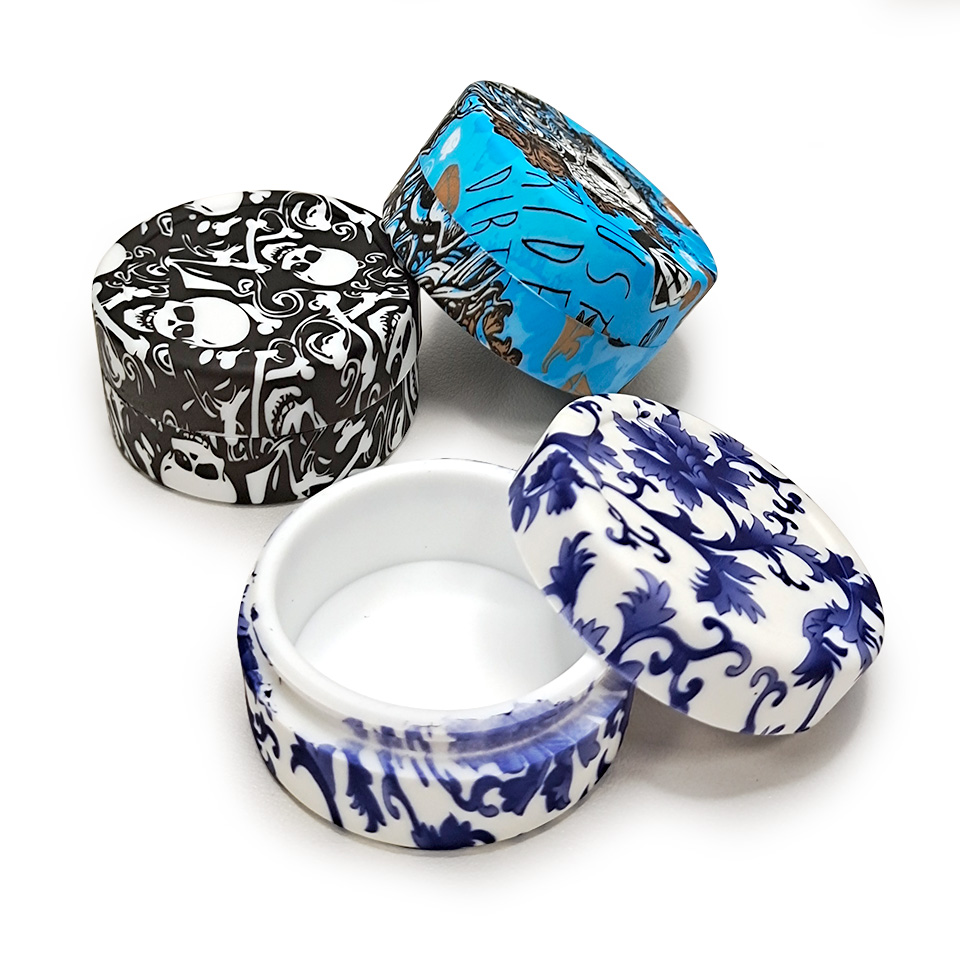 HLL Smoke 22ml Water Transfer Printing Silicone Container - 图片 9