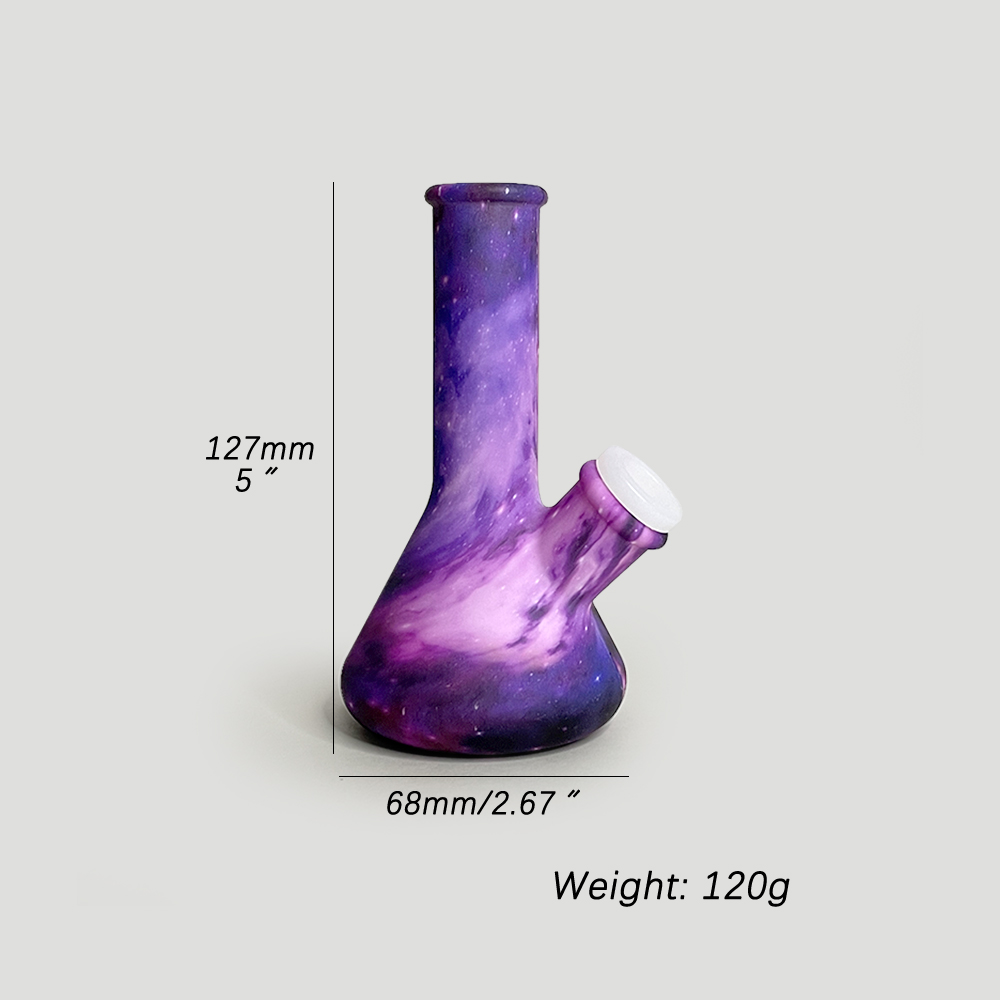 HLL Smoke 5-inch Luminous Silicone Beaker Pipe - 图片 2
