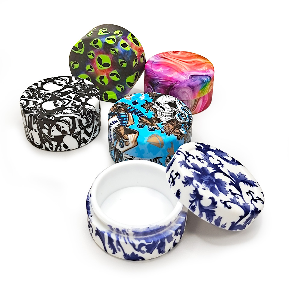 HLL Smoke 22ml Water Transfer Printing Silicone Container - 图片 10