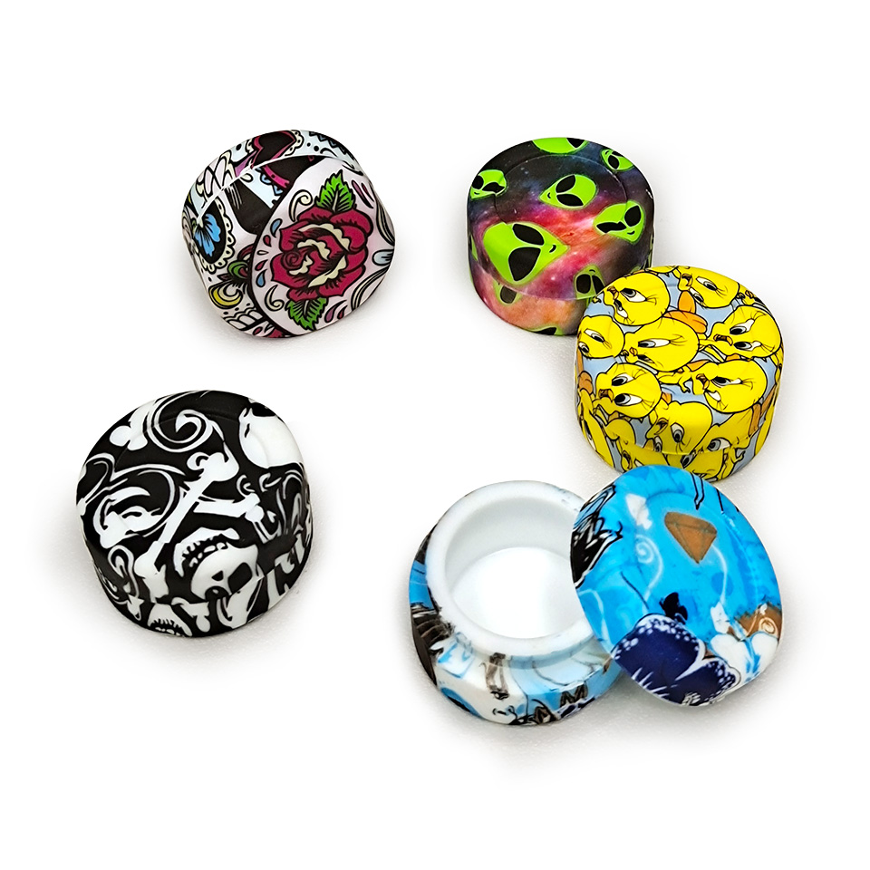 HLL Smoke 5ml Water Transfer Printing Silicone Container - 图片 16