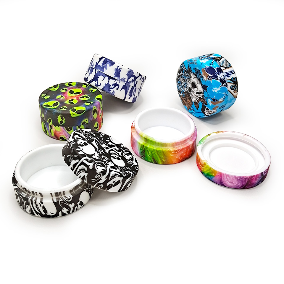 HLL Smoke 22ml Water Transfer Printing Silicone Container - 图片 11