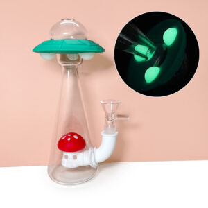HLL Smoke 7.08 inch luminous glass UFO hookah