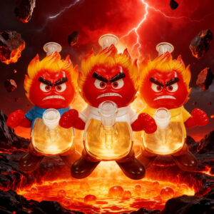 HLL Smoke 10.03-inch Angry Flame Element Abo Style Water Pipe