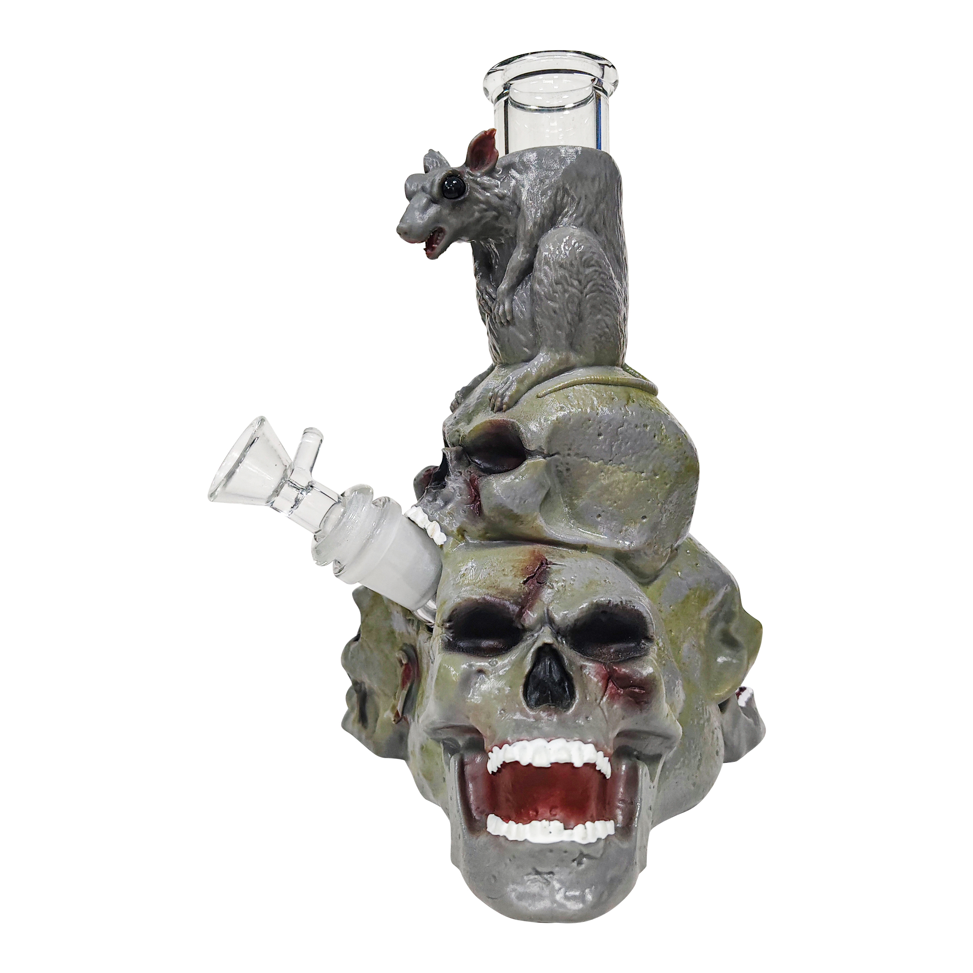 HLL Smoke 7.28-inch Skull Head Water Pipe - 图片 8