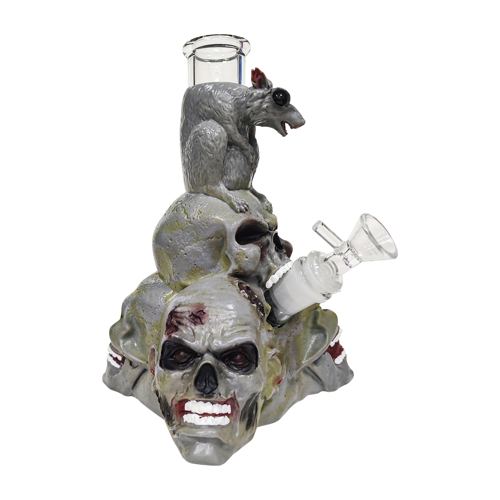 HLL Smoke 7.28-inch Skull Head Water Pipe - 图片 7
