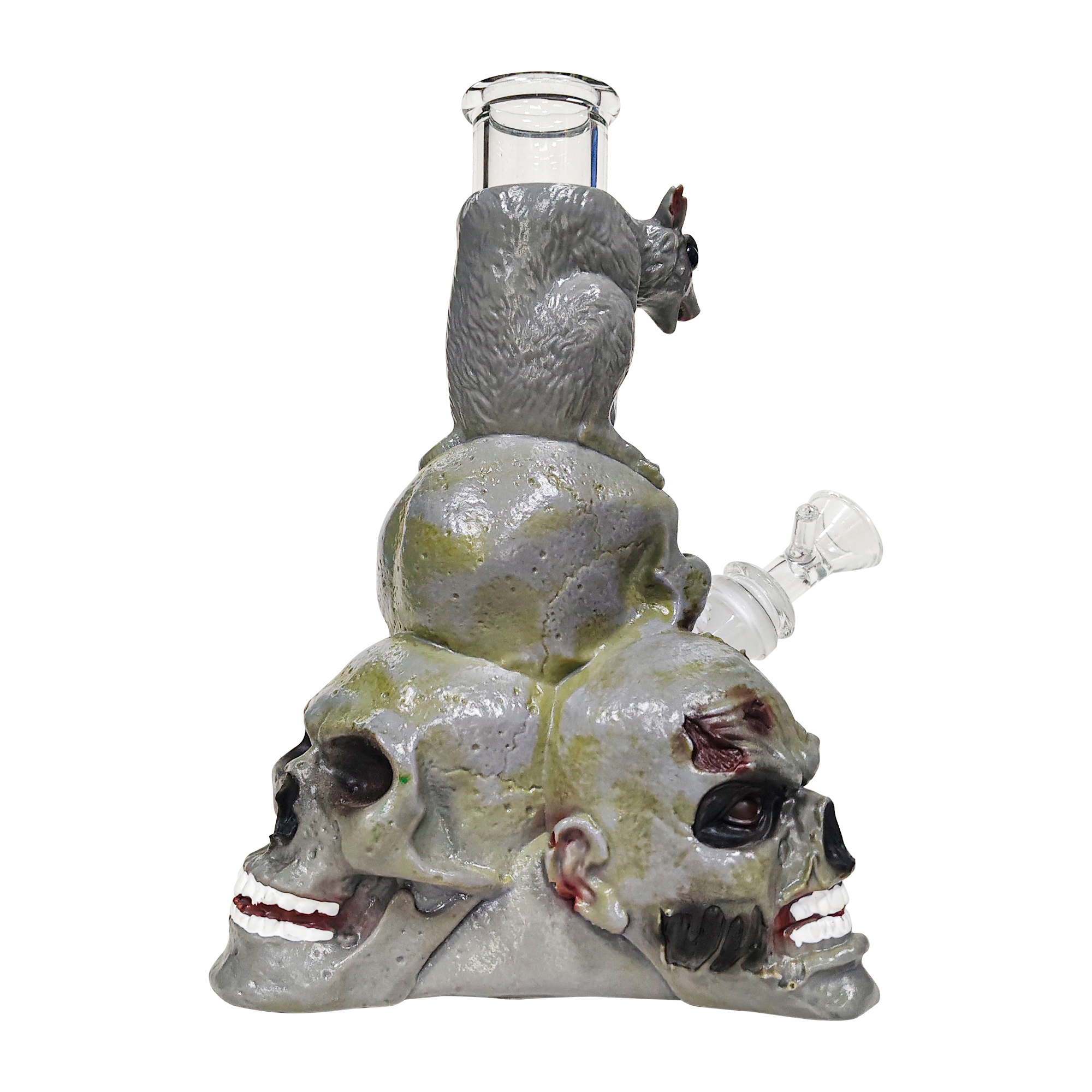 HLL Smoke 7.28-inch Skull Head Water Pipe - 图片 6