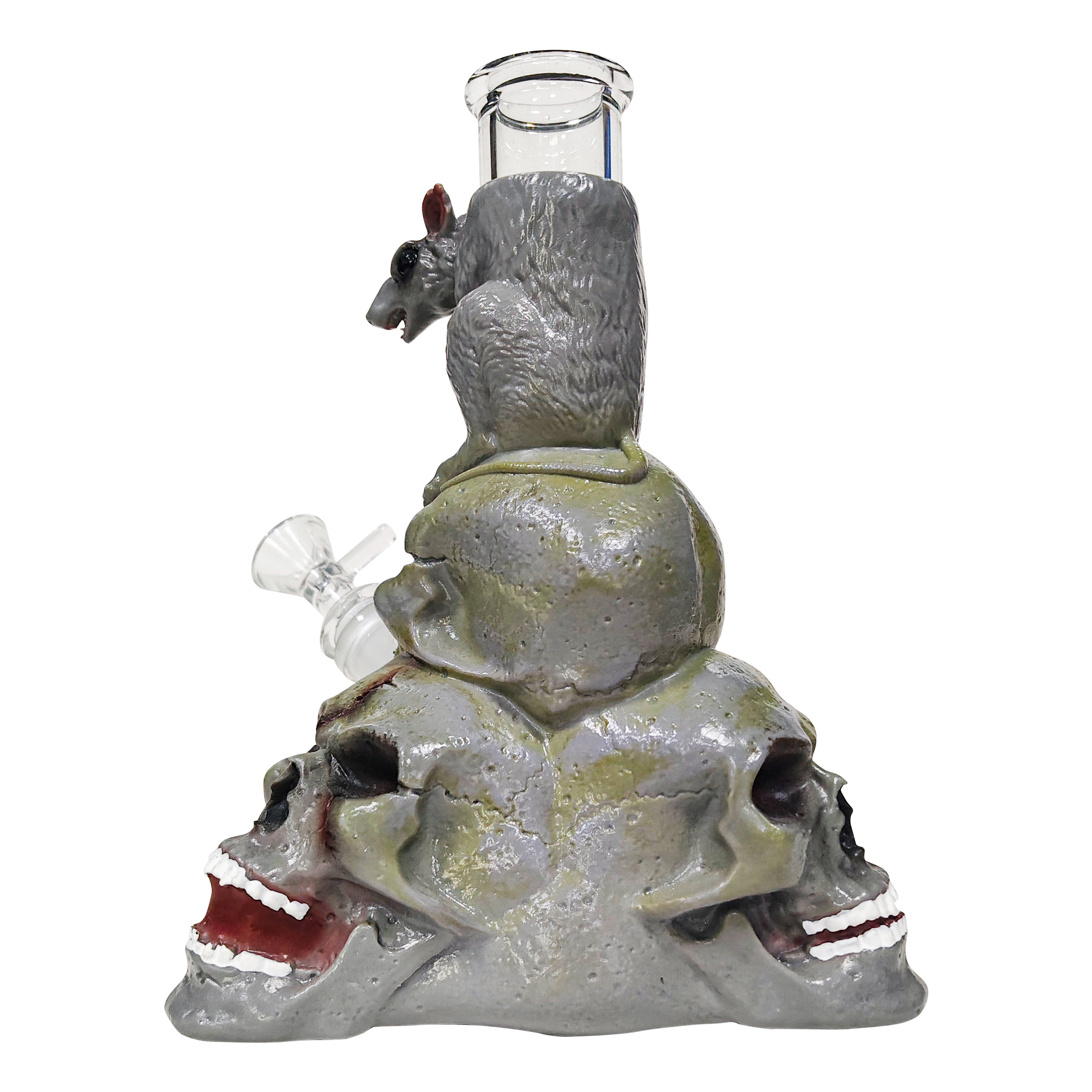 HLL Smoke 7.28-inch Skull Head Water Pipe - 图片 4