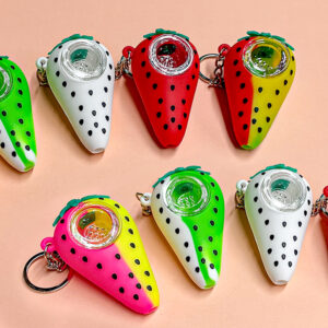 HLL Smoke 2.91-inch Silicone Strawberry Pipe