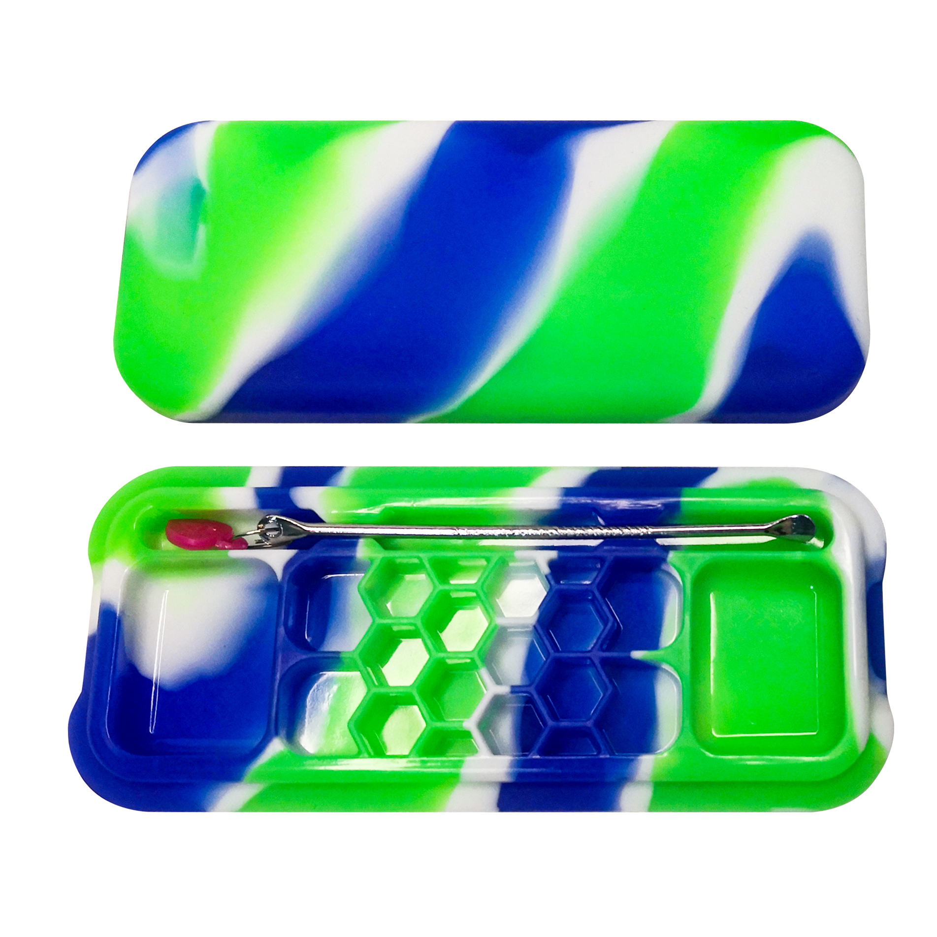 HLL smoke rectangular silicone container - 图片 9