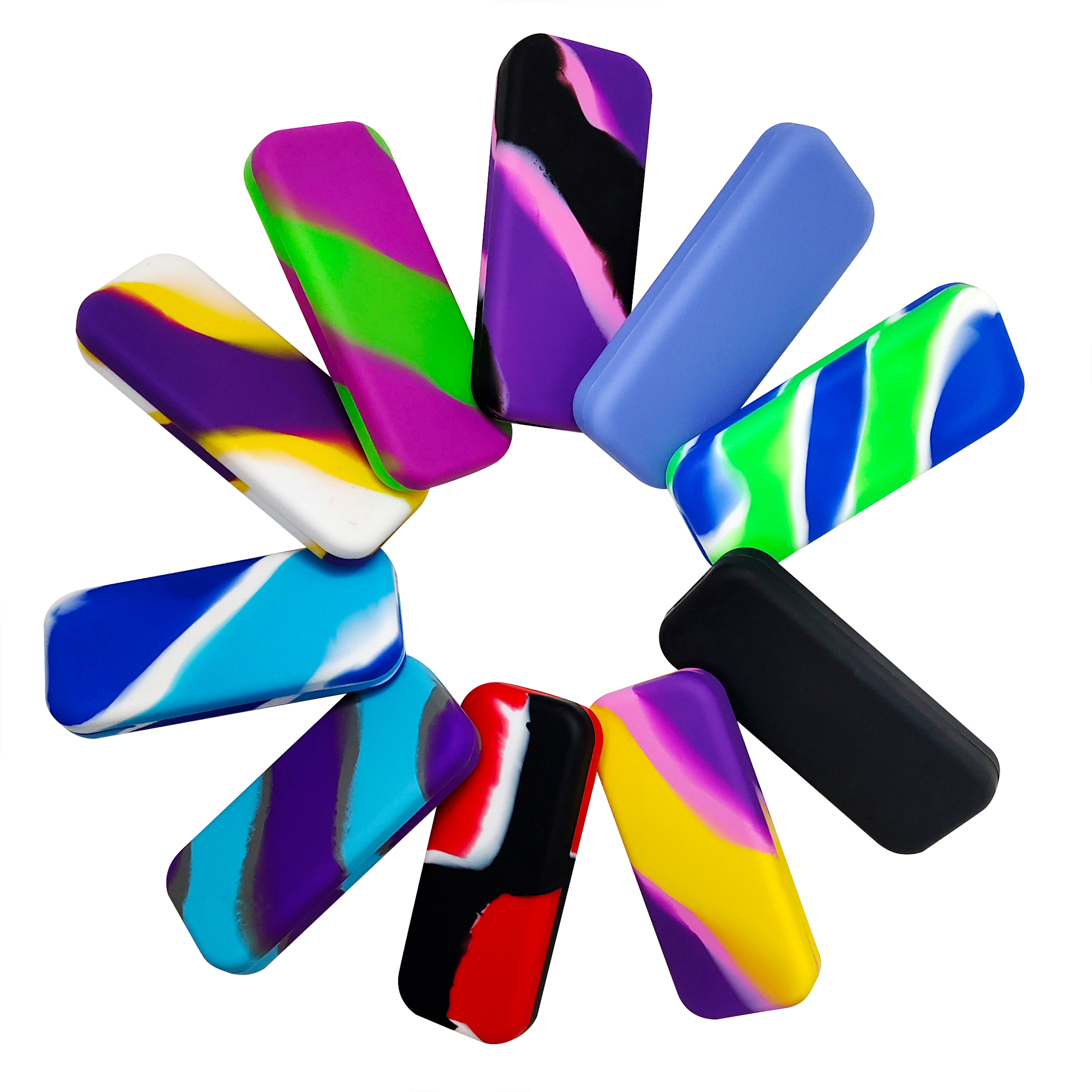 HLL smoke rectangular silicone container - 图片 11