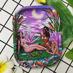 HLL Smoke 7.08-inch Women's Party Metal Tray