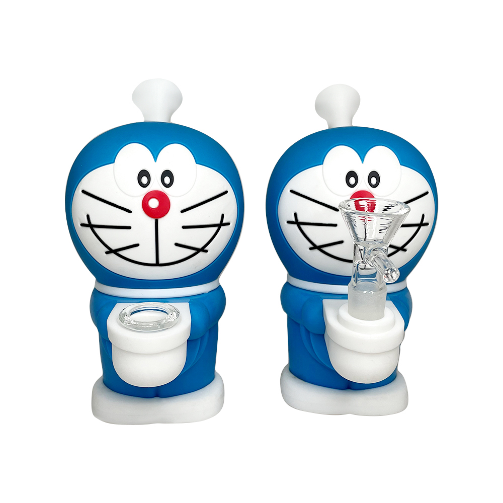 HLL Smoke 5.70 inch Silicone Doraemon Water Smoke - 图片 7