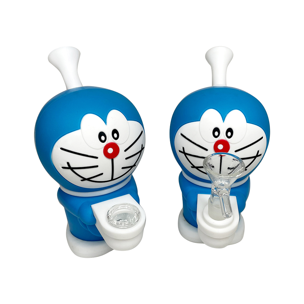 HLL Smoke 5.70 inch Silicone Doraemon Water Smoke - 图片 6
