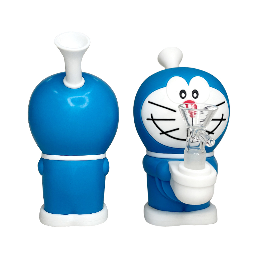HLL Smoke 5.70 inch Silicone Doraemon Water Smoke - 图片 4