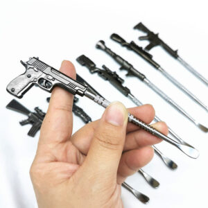 HLL Smoke 9-piece Metal Gun shaped Wax Carving Tool Set