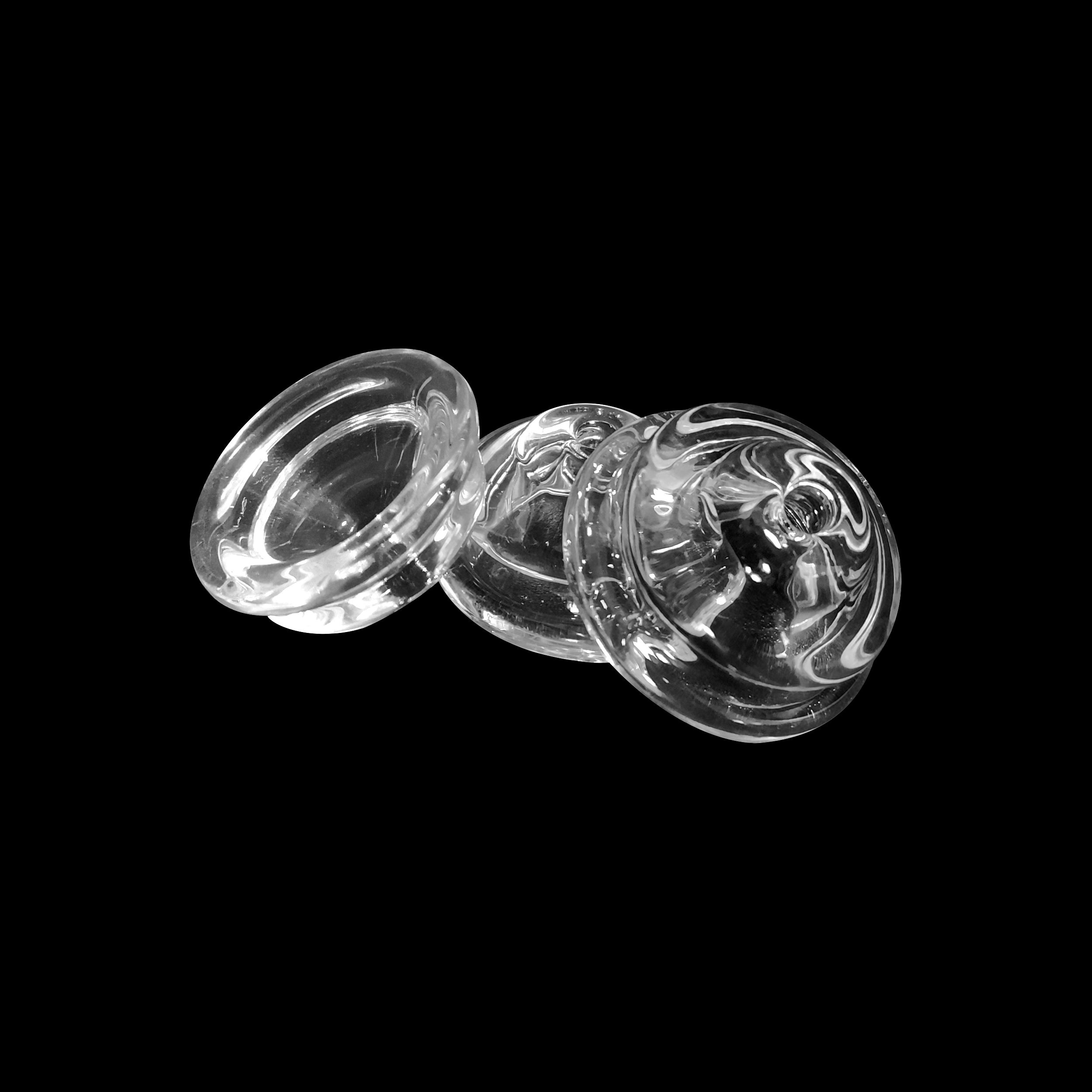 HLL Smoke Glass Pipe Filter with 1 Honeycomb Hole (Transparent) - 图片 4