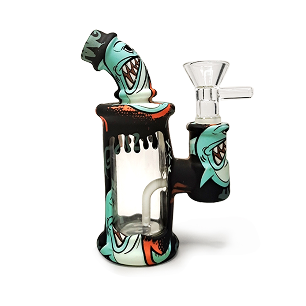 HLL smoke 4.52-inch silicone watermark elbow small pipe - 图片 3